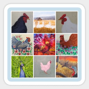 Poultry study Sticker